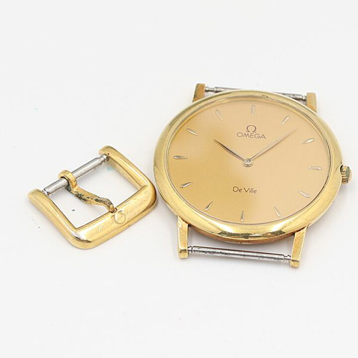 楽天市場】デッドストック級 オメガ デビル 18K/750/YG ゴールド文字盤 