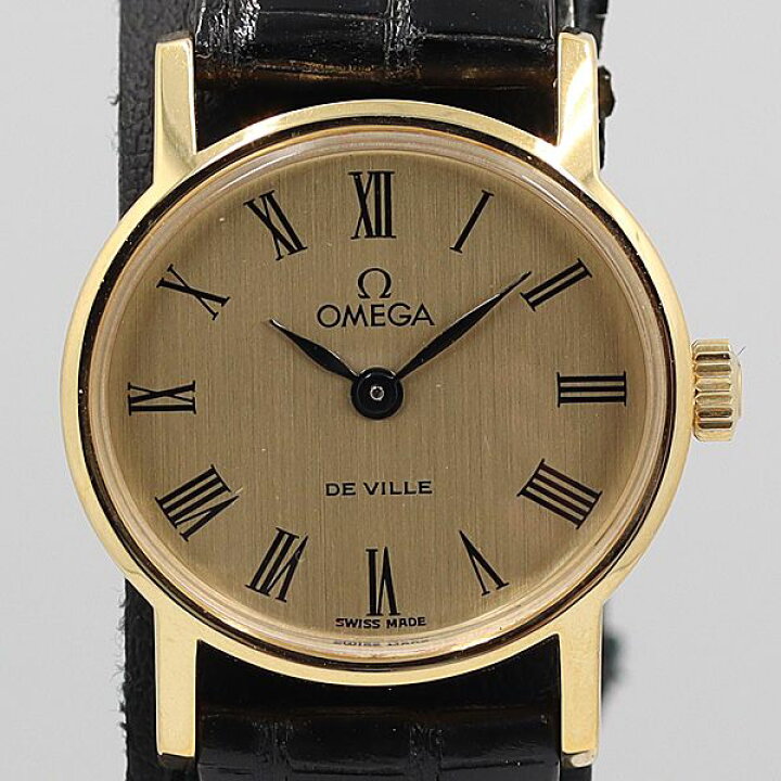 オメガOMEGA デビル 純正バンド尾錠 手巻き稼働品 箱付き レディース  