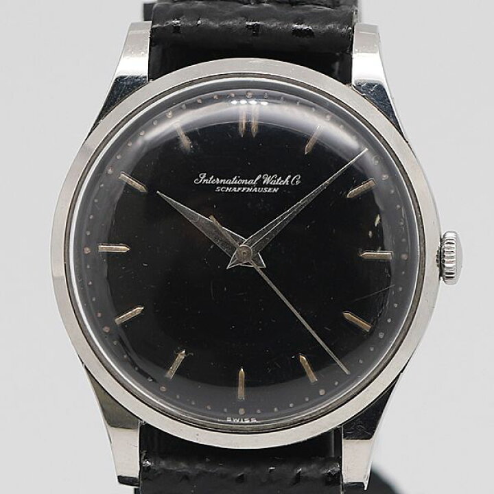 楽天市場】デッドストック級 手巻き IWC シャフハウゼン 黒文字盤 