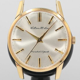 デッドストック級 稼働 良品 シチズン ハイライン 25石 14K GOLD FILED HL1507081 手巻き メンズ腕時計 OGH トップのみ 2734ABC0045100