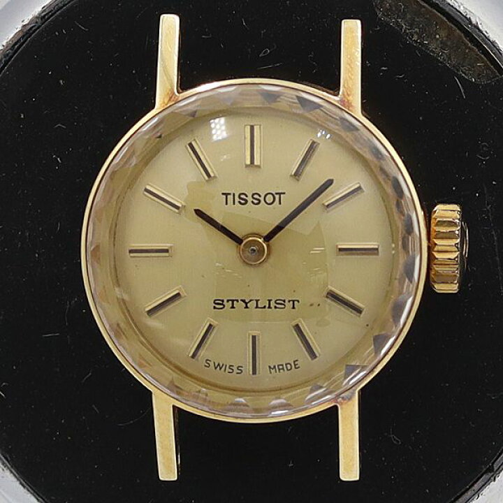 楽天市場】デッドストック級 稼働 良品 ティソ スタイリスト 14K/750 
