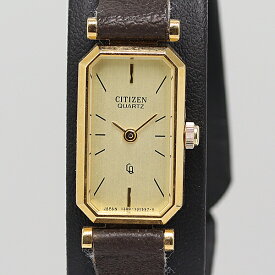 デッドストック級 シチズン QZ シャンパンゴールド文字盤 4-131380 レディース腕時計 2000000 NSK ABC KMR 16218