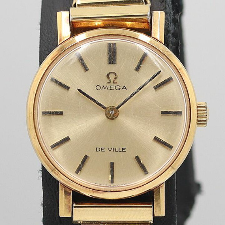 楽天市場】デッドストック級 稼働 オメガ デビル18K/750/YG 手巻