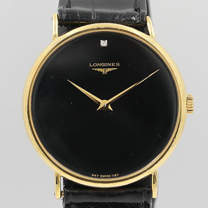 楽天市場】デッドストック級 箱付 稼働 良品 ロンジン 847.1187 18K 