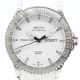 新品同様 保/箱付 稼働 美品 ミドー オーシャンスターキャプテン M011430A AT/自動巻 白文字盤 メンズ腕時計 0027500 1MGT ABC17938 SMZ
