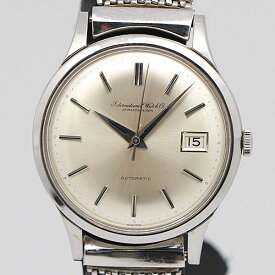 デッドストック級 稼働 美品 AT IWC シャフハウゼン デイト シルバー文字盤 メンズ腕時計 KOR 1871ABC0381110