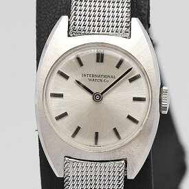 デッドストック級 稼働 美品 手巻き IWC シルバー文字盤 レディース腕時計 KOR 1793ABC0550100