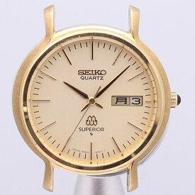デッドストック級 セイコー QZ 9983-8020 スーペリア ツインクォーツ アイボリー文字盤 トップのみ メンズ腕時計 465ABC0482900 YSD