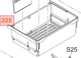 Panasonic　パナソニック冷蔵庫用　野菜室本体ケース（下段）部品コード：ARAHCH305280