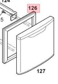 Panasonic　パナソニック冷蔵庫用　冷凍室　ドアパッキン部品コード：CNRAD-306140（画像126番）