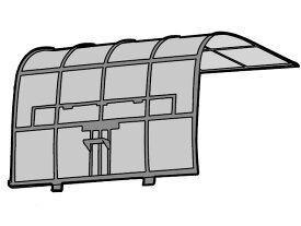 【メール便対応可能】Panasonic　パナソニックエアコン用　エアフィルタ(1枚)部品コード：ACRD00-00180【定】