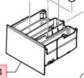 【1点までメール便対応可能】Panasonic　パナソニック洗濯機用　洗剤入れB部品コード：AXW2151A8RW0【定】