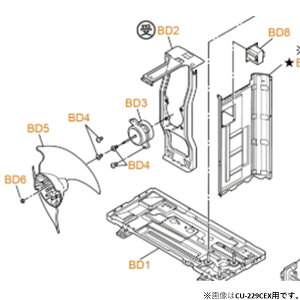 �p�i�\�j�b�N�@Panasonic�@�G�A�R���@���O���[�^�[���i�R�[�h�FL6CAYYYL0117�@�s�}�FBD3�t�Ή��@��FCU-EX401D2�@�y�ԕi�s�z