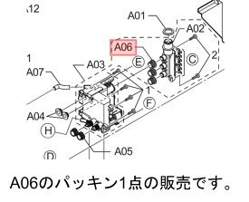 【メール便対応可能】Panasonic　パナソニック洗濯乾燥機用　洗剤入れパッキン（1個）部品コード：AXW2164-6JU0【宅コ】【定】※給水弁の形は機種によって異なります。