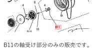 【メール便対応可能】Panasonic　パナソニック衣類乾燥機用　軸受（メタルA）部品コード：ANH509-3440