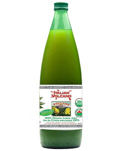  C^A {P[m 100% I[KjbN W[X 1L x 2{ L@ Italian Volcano USDA Organic Lemon Juice 1 Liter Bottle - 2 Pack