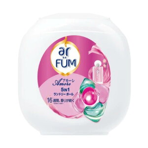アフューム アモーレ ジェルマジックボール 120個入り 洗濯用洗剤 ベルガモット ジャスミン 香り ar FUM 衣料用 衣類 服 洗剤 本体 王子製薬 72800
