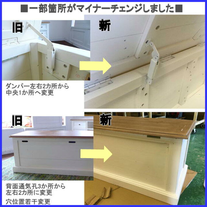 楽天市場】ボックス 収納 収納ボックス ベンチ フレンチ カントリー 