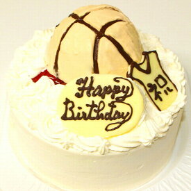 バスケットボールケーキ6号 送料込み フルーツケーキ いちごケーキ マンゴーケーキ 選択 誕生日ケーキ バースデーケーキ バスケットボールの立体ケーキ 苺 フルーツ マンゴー