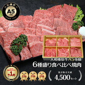 お歳暮 冬ギフト 大和榛原牛 A5 焼肉セット 6種盛り 黒毛和牛 送料無料 希少部位 お歳暮 冬ギフト BBQ 冷凍便