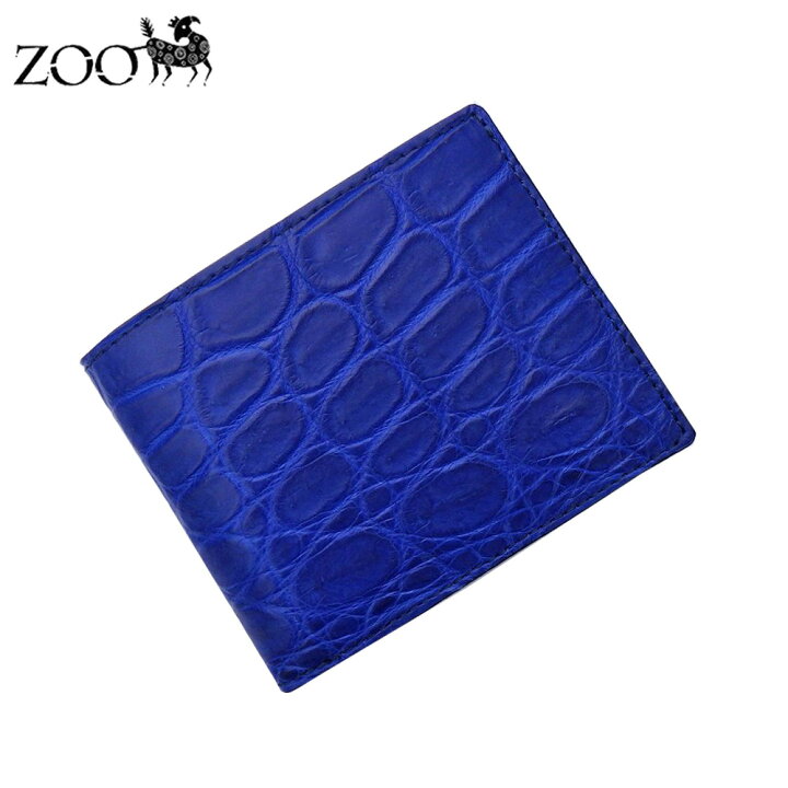 楽天市場】ZOO ズー ワニ革 クロコダイル ナイルクロコ 二つ折り財布 