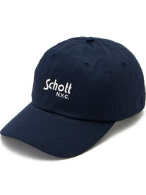 COTTON TWILL CAP LOGO/コットンツイル キャップ Schott ショット 帽子 その他の帽子 ネイビー ブラック ピンク ベージュ カーキ【送料無料】[Rakuten Fashion]