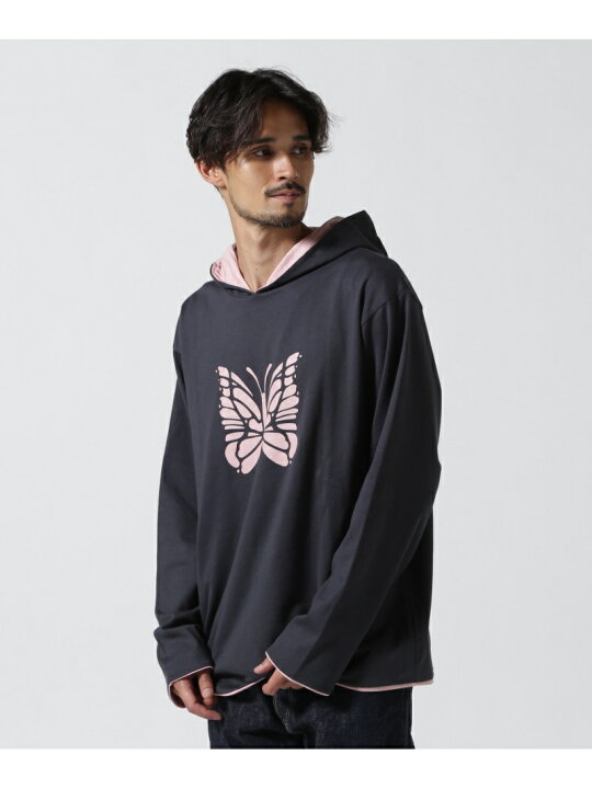 楽天市場】NEEDLES(ニードルズ)L/S REVERSIBLE HOODY - COTTON JERSEY  