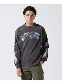 SAINT MICHAEL/セントマイケル/LS TEE/BTFL BASTARS/BLACK ROYAL FLASH ロイヤルフラッシュ トップス カットソー・Tシャツ ブラック【送料無料】[Rakuten Fashion]