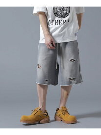 【SALE／30%OFF】DankeSchon/ダンケシェーン/DAMEGE SWEAT SHORTS LHP エルエイチピー パンツ その他のパンツ ブラック グレー【RBA_E】【送料無料】[Rakuten Fashion]