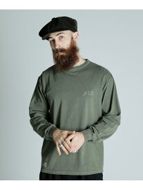PIGMENT LS T-SHIRT BOLT LOGO/ピグメントLS Tシャツ ボルトロゴ Schott ショット トップス カットソー・Tシャツ ホワイト グリーン ブラック【送料無料】[Rakuten Fashion]