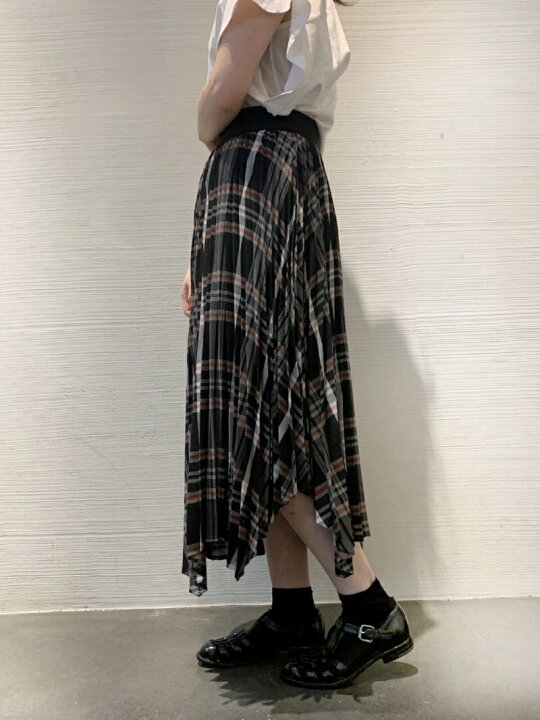 楽天市場】EZUMi(エズミ)プリーツコンビチェックスカート B 
