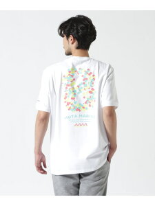 muta MARINE/���[�^ �}����/�ʒ� CNFETTI WAVE TEE ROYAL FLASH ���C�����t���b�V�� �g�b�v�X �J�b�g�\�[�ET�V���c �u���b�N �z���C�g�y���������z[Rakuten Fashion]