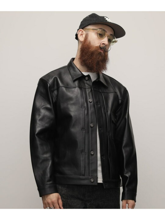 楽天市場】SHEEP LEATHER 1st TRACKER JACKET/シープレザー トラッカー 