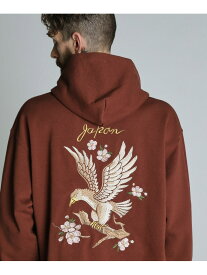 【SALE／30%OFF】EMB. CHERRY BLOSSOM JAPAN EAGLE HOODED SWEAT/チェリーブロッサム ジャパンイーグル パーカー Schott ショット トップス パーカー・フーディー グレー ネイビー ブラウン【RBA_E】【送料無料】[Rakuten Fashion]
