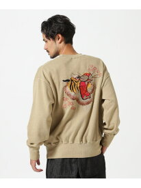 【SALE／30%OFF】SOUVENIR CREW SWEAT/スーベニア クルースウエット 顔虎 Schott ショット トップス スウェット・トレーナー ブラック ベージュ【RBA_E】【送料無料】[Rakuten Fashion]