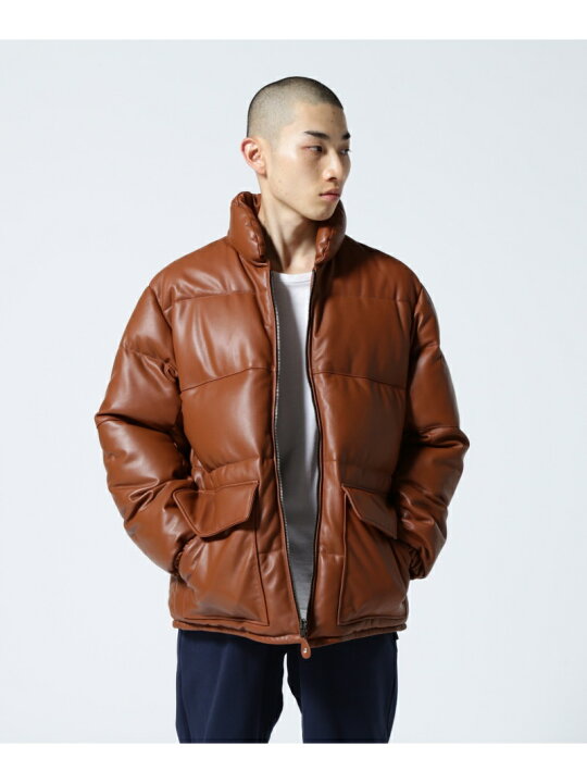 楽天市場】【SALE／40%OFF】LEATHER CLASSIC DOWN JACKET/レザー 