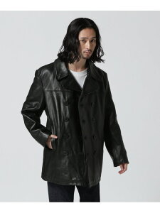 140 LEATHER PEACOAT/���U�[�s�[�R�[�g Schott �V���b�g �W���P�b�g�E�A�E�^�[ ���C�_�[�X�W���P�b�g �u���b�N�y���������z[Rakuten Fashion]
