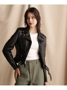 218W WOMENS LAMB ONESTAR RIDERS/���� �����X�^�[ ���C�_�[�X Schott �V���b�g �W���P�b�g�E�A�E�^�[ ���C�_�[�X�W���P�b�g �u���b�N�y���������z[Rakuten Fashion]