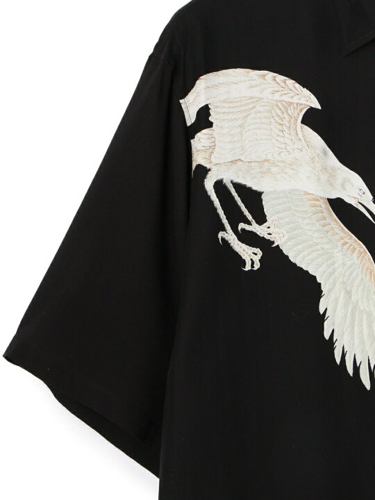 楽天市場】Yohji Yamamoto/ヨウジヤマモト/I-白カラス柄半袖シャツ LHP 