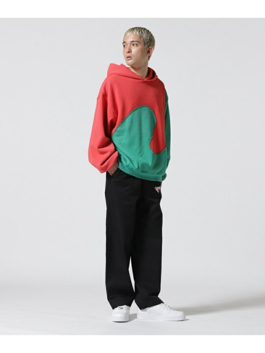 楽天市場】ERL/イーアールエル/SWIRL FLEECE HOODIE JERSY/パーカー 