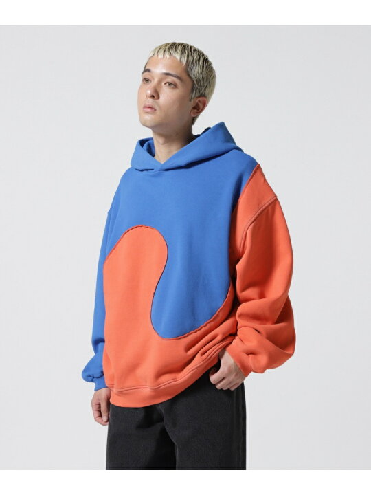 楽天市場】ERL/イーアールエル/SWIRL FLEECE HOODIE JERSY/パーカー 