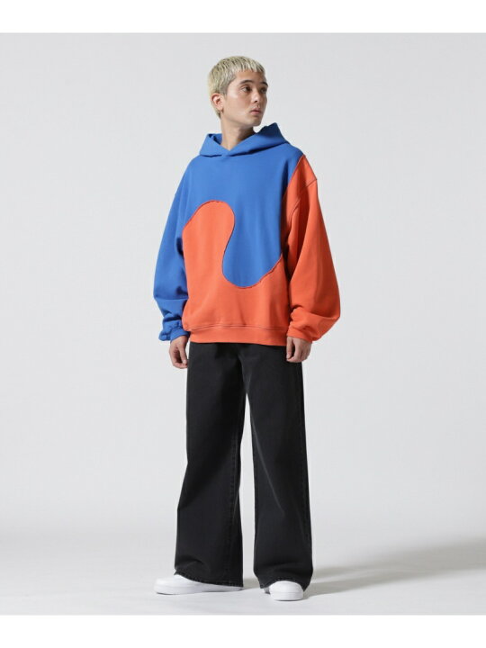 楽天市場】ERL/イーアールエル/SWIRL FLEECE HOODIE JERSY/パーカー  