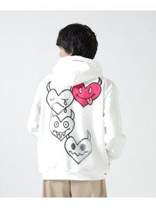 TRIPPY ART(�g���b�s�[�A�[�g)ONI HERTS 3D ZIP SWEAT PARKA B'2nd �r�[�Z�J���h �g�b�v�X �p�[�J�[�E�t�[�f�B�[ �z���C�g�y���������z[Rakuten Fashion]