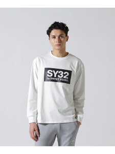 SY32 by SWEET YEARS/�G�X���C�T�[�e�B�g�D �o�C �X�B�[�g�C���[�Y/BOX LOGO L/S TEE ROYAL FLASH ���C�����t���b�V�� �g�b�v�X �J�b�g�\�[�ET�V���c �u���b�N �z���C�g�y���������z[Rakuten Fashion]