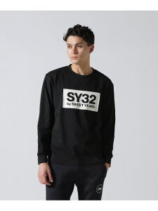 SY32 by SWEET YEARS/�G�X���C�T�[�e�B�g�D �o�C �X�B�[�g�C���[�Y/BOX LOGO L/S TEE ROYAL FLASH ���C�����t���b�V�� �g�b�v�X �J�b�g�\�[�ET�V���c �u���b�N �z���C�g�y���������z[Rakuten Fashion]