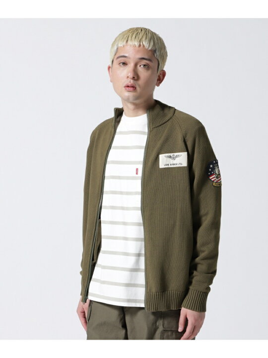 楽天市場】【SALE／50%OFF】COTTON STAND ZIP SWEATER TOPGUN 