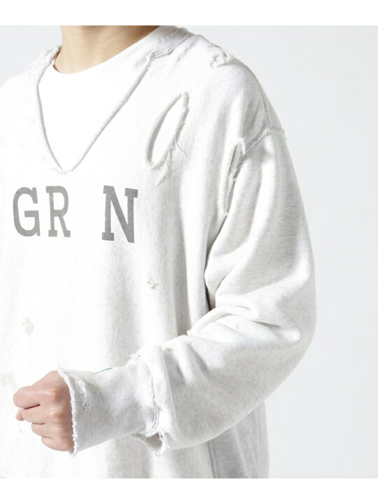 楽天市場】ANCELLM/アンセルム/GR N CRASH CREWNECK SWEAT SHIRT 