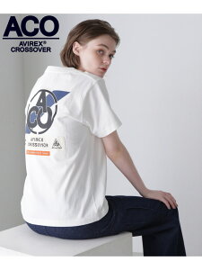 �ySALE�^20%OFF�z�sCROSSOVER�tPATCH T-SHIRT / �N���X�I�[�o�[ �p�b�` T�V���c AVIREX �A���B���b�N�X �g�b�v�X �J�b�g�\�[�ET�V���c �O���[ �u���b�N �z���C�g�yRBA_E�z�y���������z[Rakuten Fashion]
