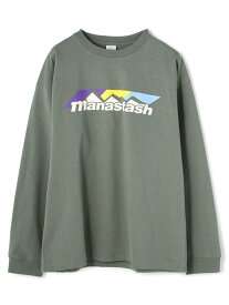 MANASTASH/マナスタッシュ/RECYCLED LS TEE SCHE/ロゴロンT LHP エルエイチピー トップス カットソー・Tシャツ ホワイト ブラック【送料無料】[Rakuten Fashion]