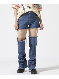 【SALE／50%OFF】VOLTAGE CONTROL FILTER/ヴォルテージコントロールフィルター/CUTOFF LEG CUTOUT DENIM LHP エルエイチピー パンツ ジーンズ・デニムパンツ ブラック ブルー【RBA_E】【送料無料】[Rakuten Fashion]